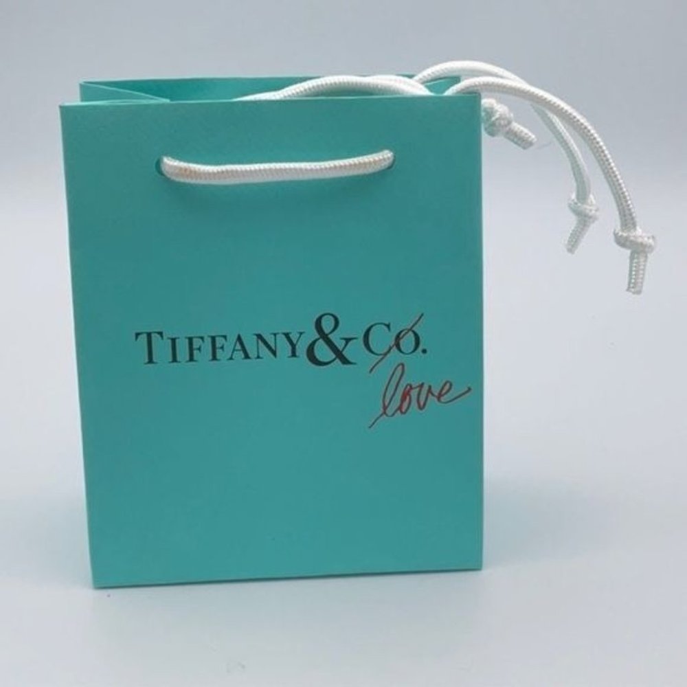 Tiffany & Co LOVE Blue Small Paper Gift Bag NWOT